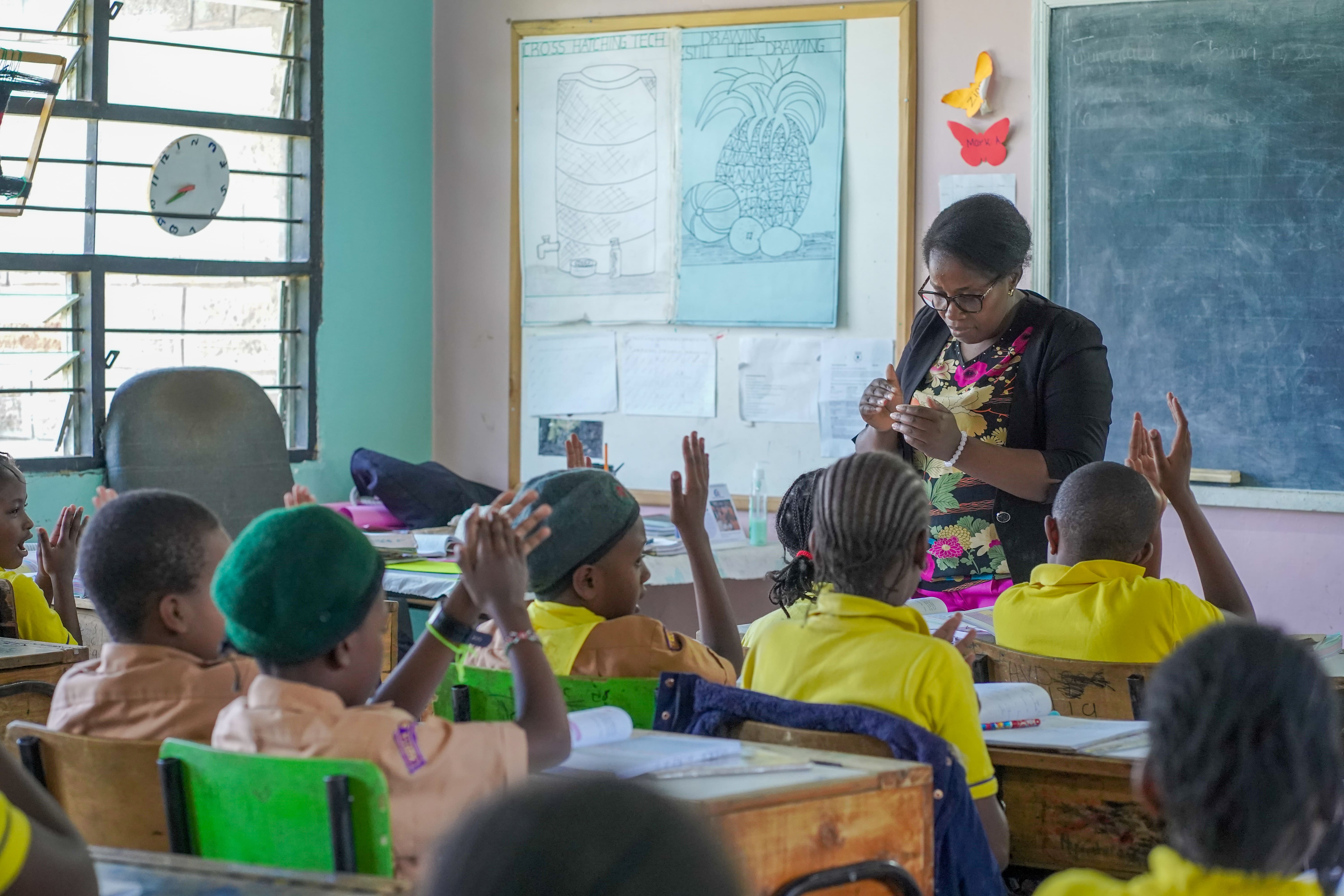 Havard School Grade 5 students learning in class
